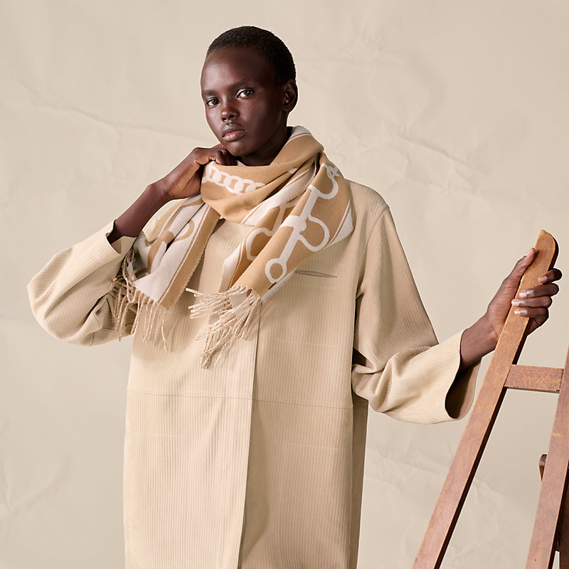 Casaque Mors scarf - Green | Hermès Macau SAR